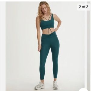 Something Navy x Bandier Ruched Bra and Leggings